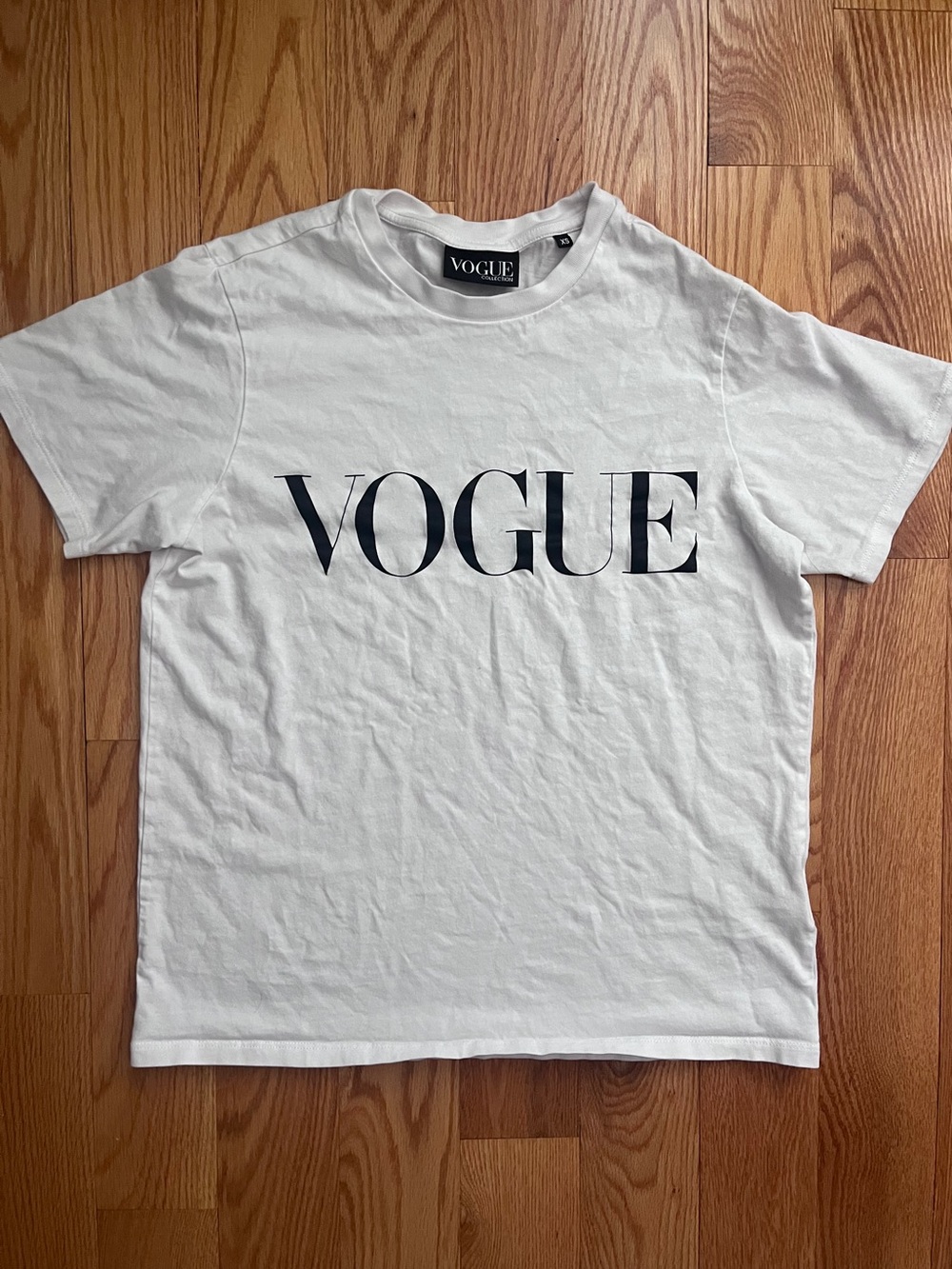 Vogue Collection Authentic White Crewneck Graphic Tee